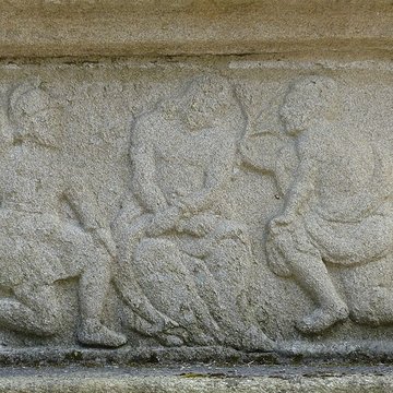 Calvaire et ossuaire du cimetière de Guéhenno