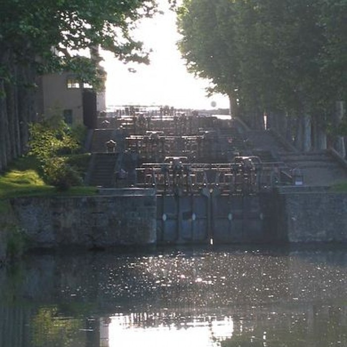 Photo de Canal du Midi : Écluse quadruple Saint-Roch