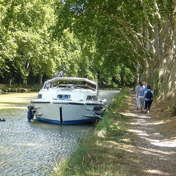 Canal du Midi : Écluse quadruple Saint-Roch