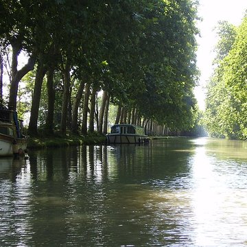 Canal du Midi : Écluse quadruple Saint-Roch
