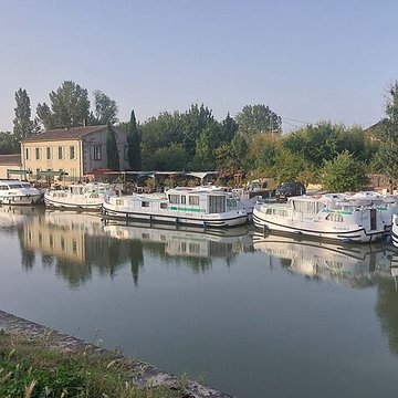 Canal du Midi : Écluse quadruple Saint-Roch