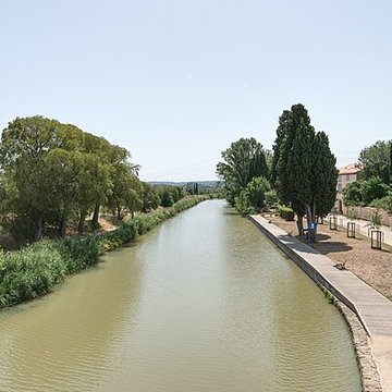 Canal du Midi : Écluse quadruple Saint-Roch