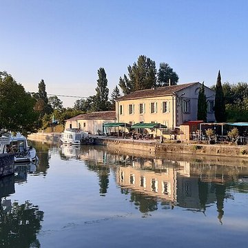 Canal du Midi : Écluse quadruple Saint-Roch