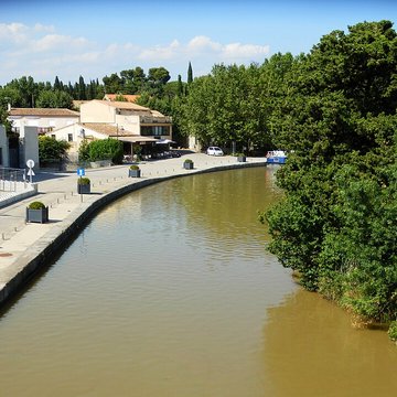 Canal du Midi : Écluse quadruple Saint-Roch