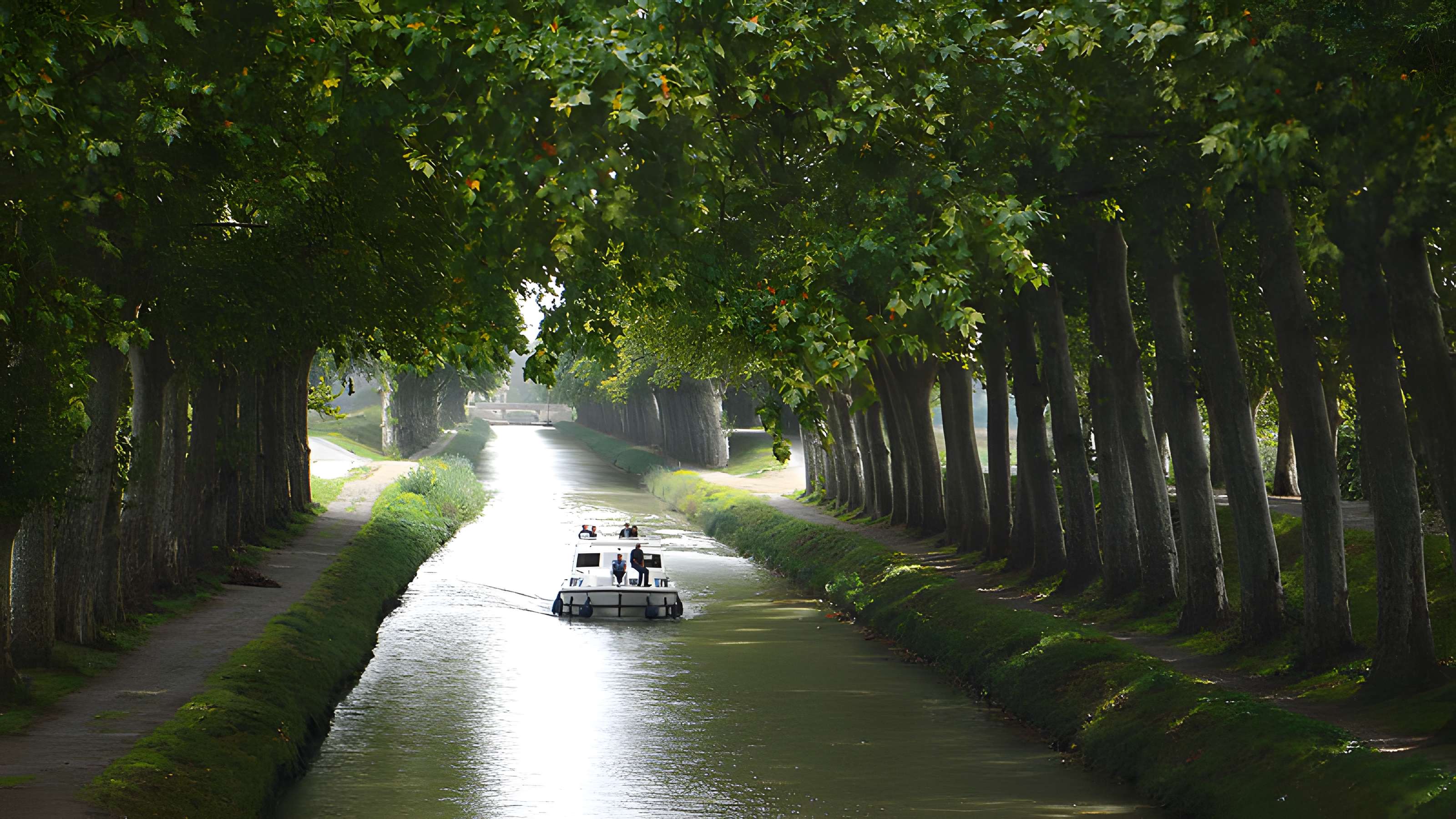 Canal du Midi : Écluse quadruple Saint-Roch