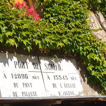 Canal du Midi : hameau du Somail également sur commune de Saint-Nazaire-dAude