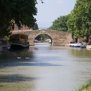 Canal du Midi : hameau du Somail également sur commune de Saint-Nazaire-dAude