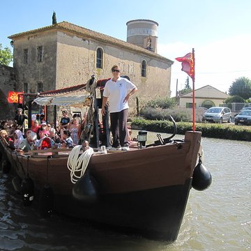Canal du Midi : hameau du Somail également sur commune de Saint-Nazaire-dAude