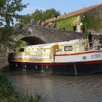 Canal du Midi : hameau du Somail également sur commune de Saint-Nazaire-dAude
