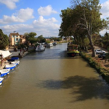 Canal du Midi : hameau du Somail également sur commune de Saint-Nazaire-dAude