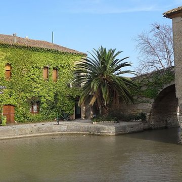 Canal du Midi : hameau du Somail également sur commune de Saint-Nazaire-dAude