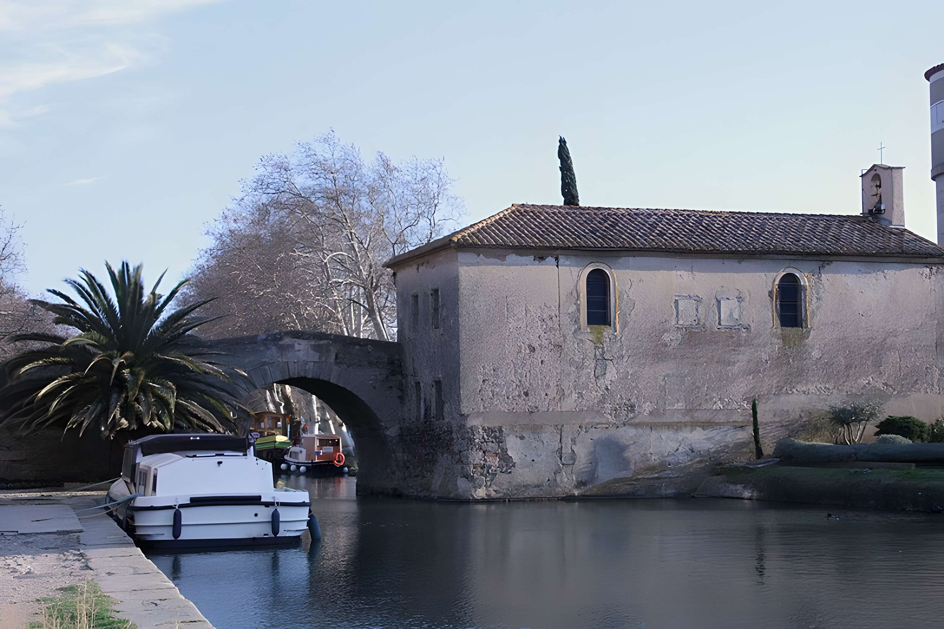 Canal du Midi : hameau du Somail (également sur commune de Saint-Nazaire-d'Aude)