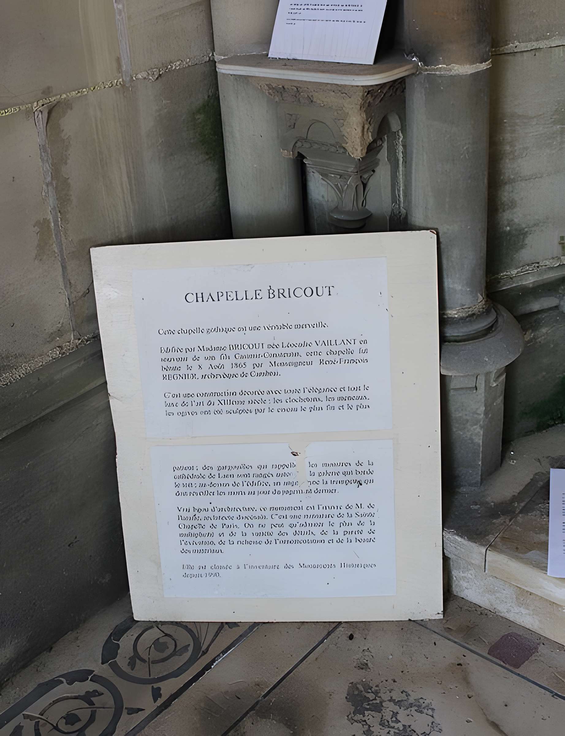 Chapelle Bricout d'Estourmel