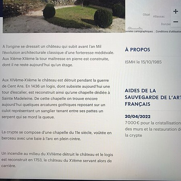 Photo de Château de Comborn