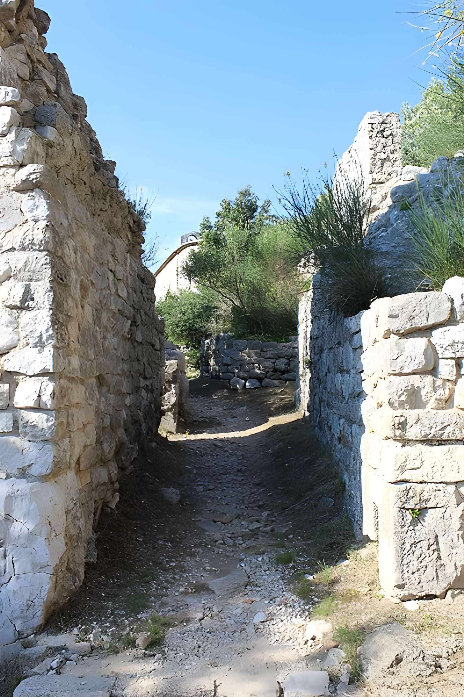 Village (vestiges de l'ancien) et château (vestiges)