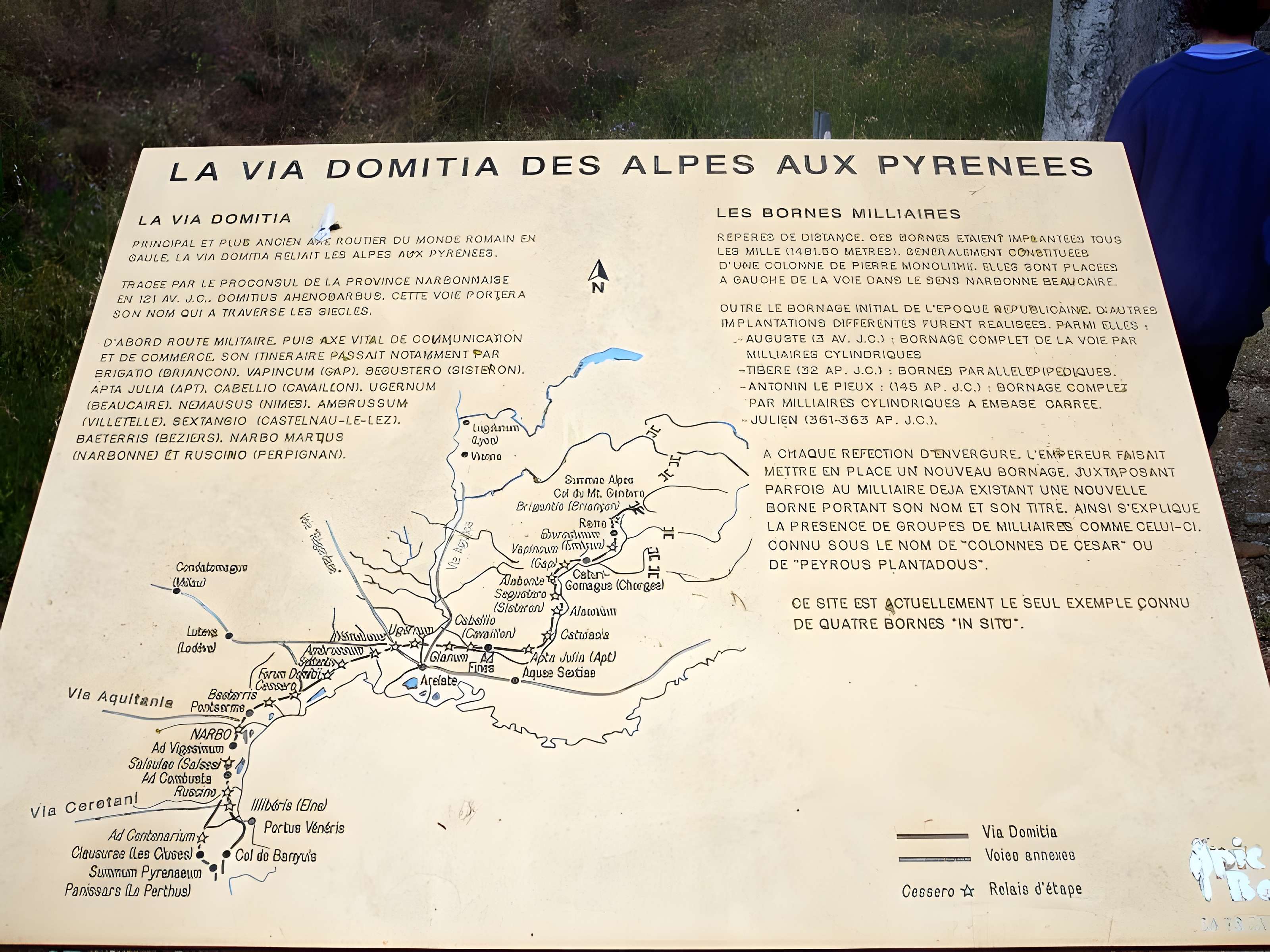 Trois bornes milliaires, dites Colonnes de César ou Peyrous Plantadous