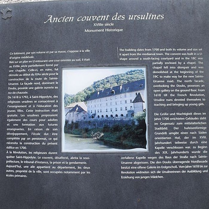Photo de Couvent des Ursulines de Saint-Hippolyte