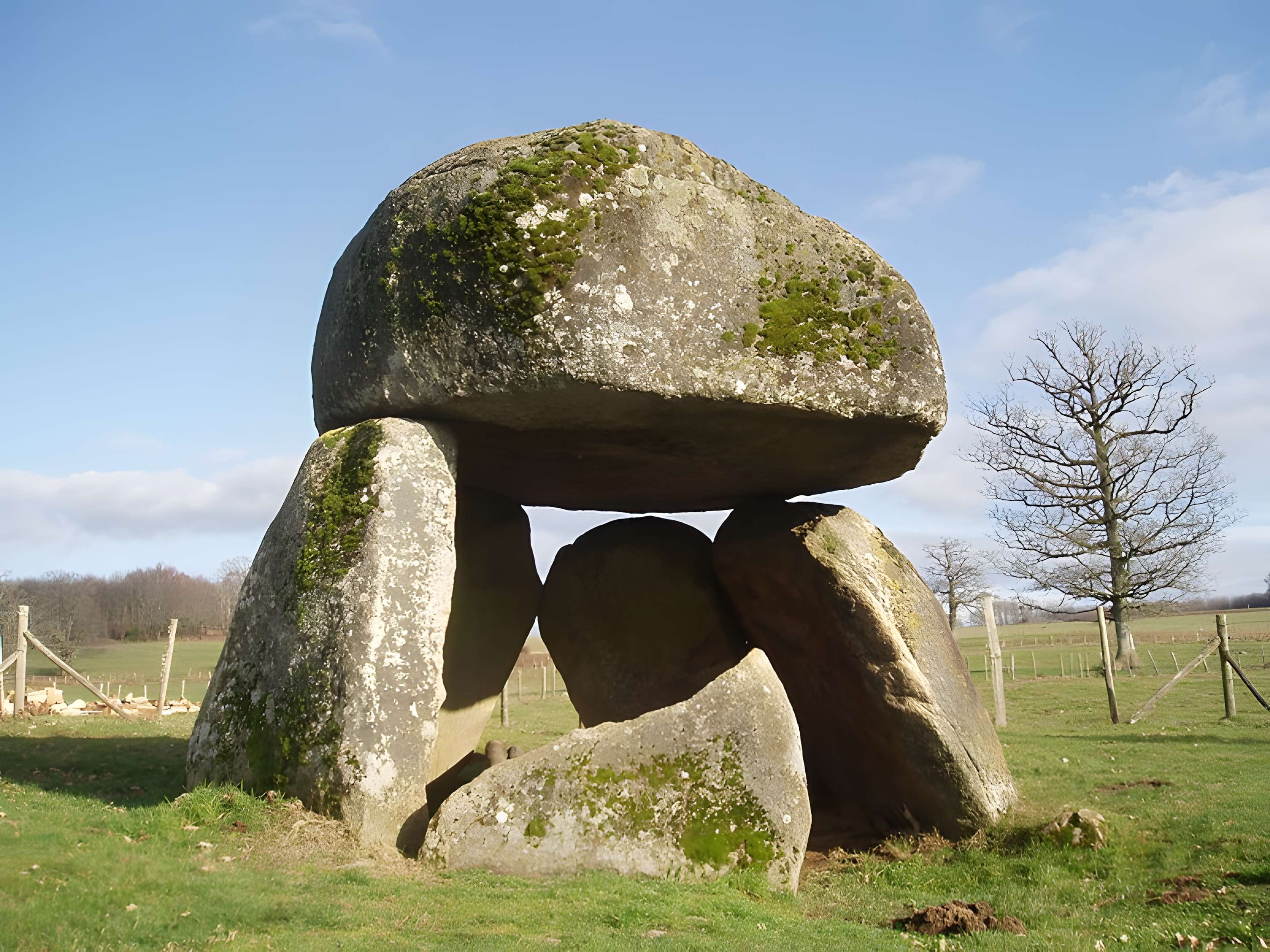 Dolmen dit la Pierre Folle à Saint-Priest-la-Feuille 