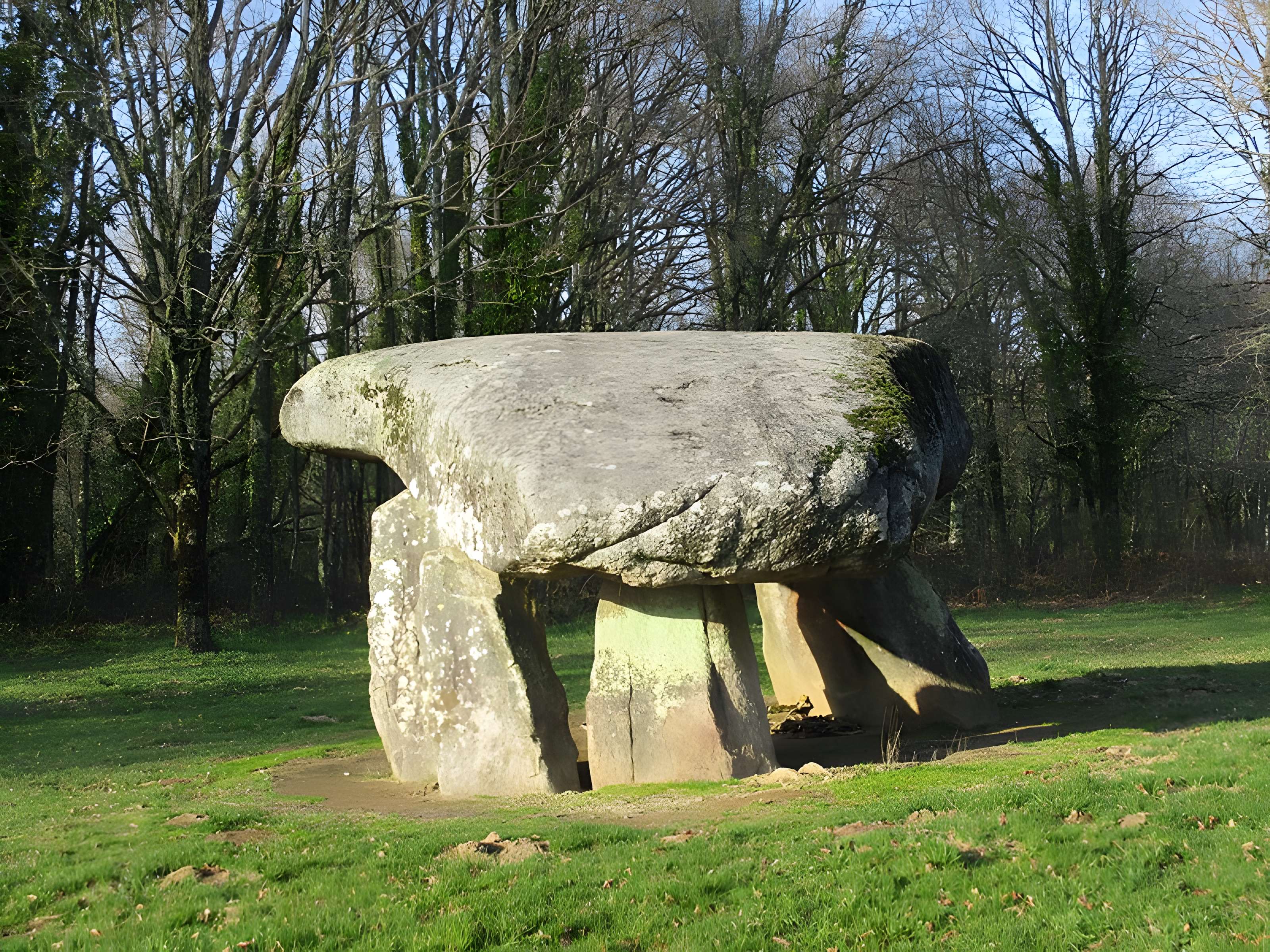 Dolmen et Menhir de Chez Moutaud à Saint-Auvent