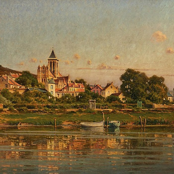 Photo de Église Notre-Dame et croix de Vétheuil