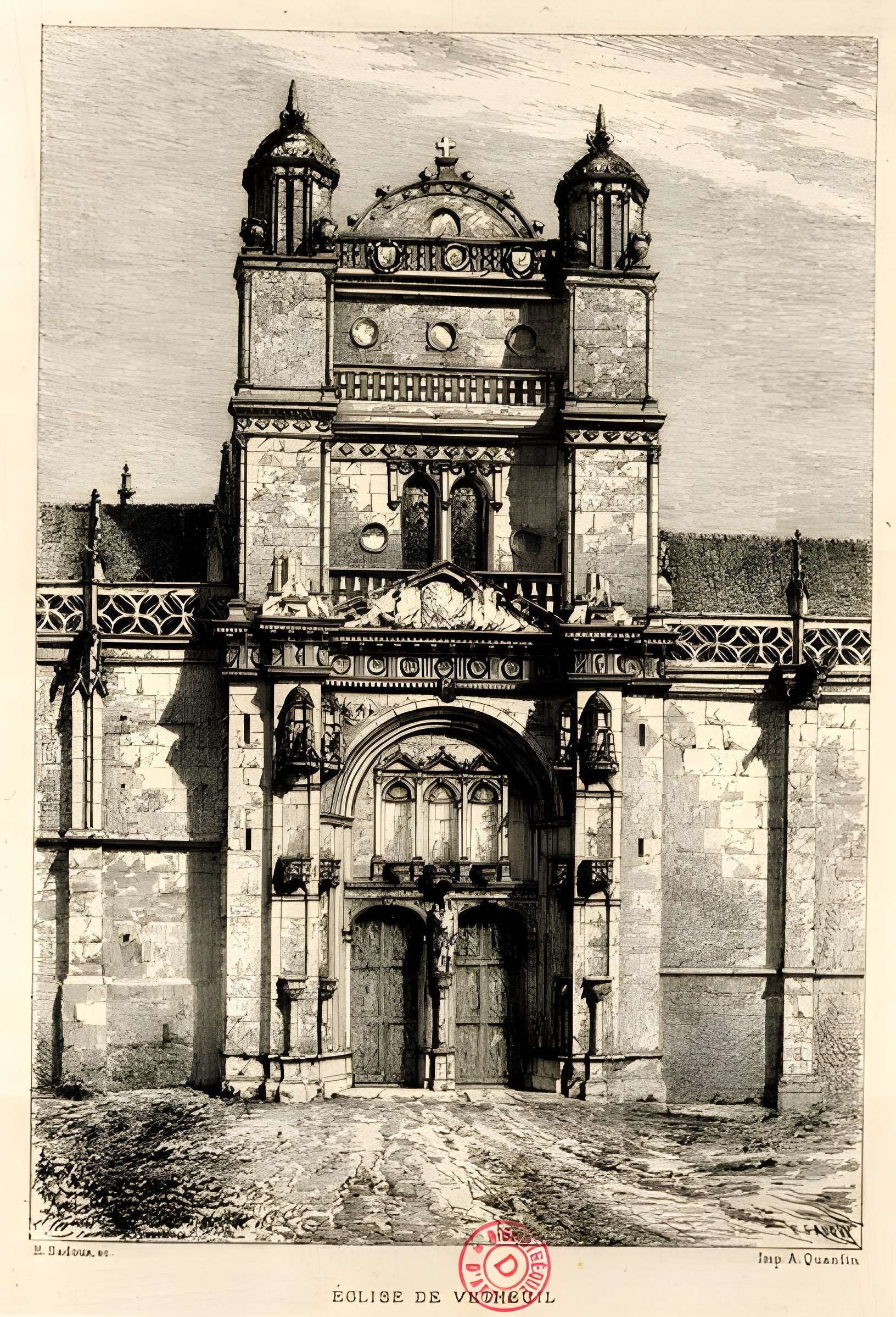 Église Notre-Dame et croix de Vétheuil