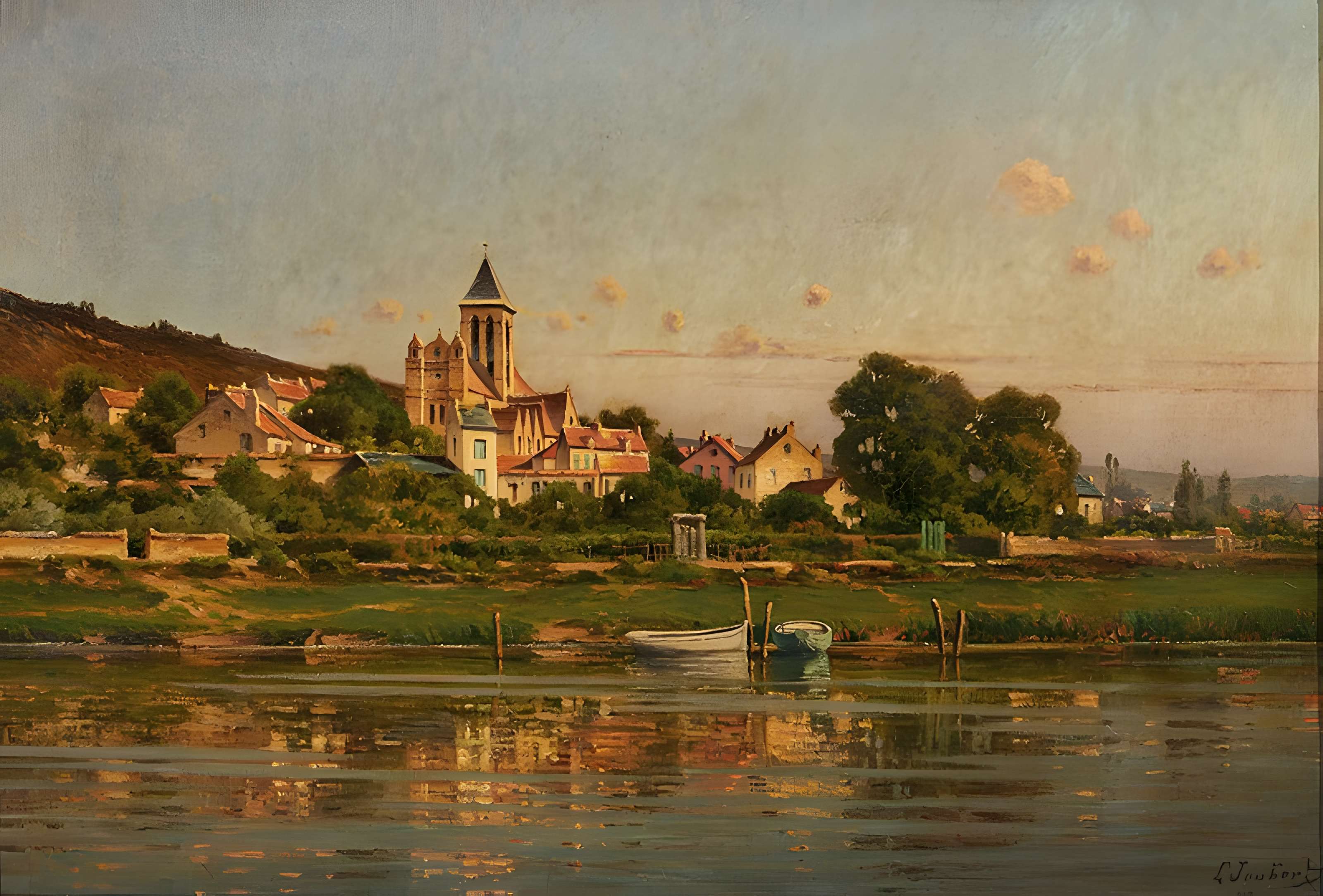 Église Notre-Dame et croix de Vétheuil