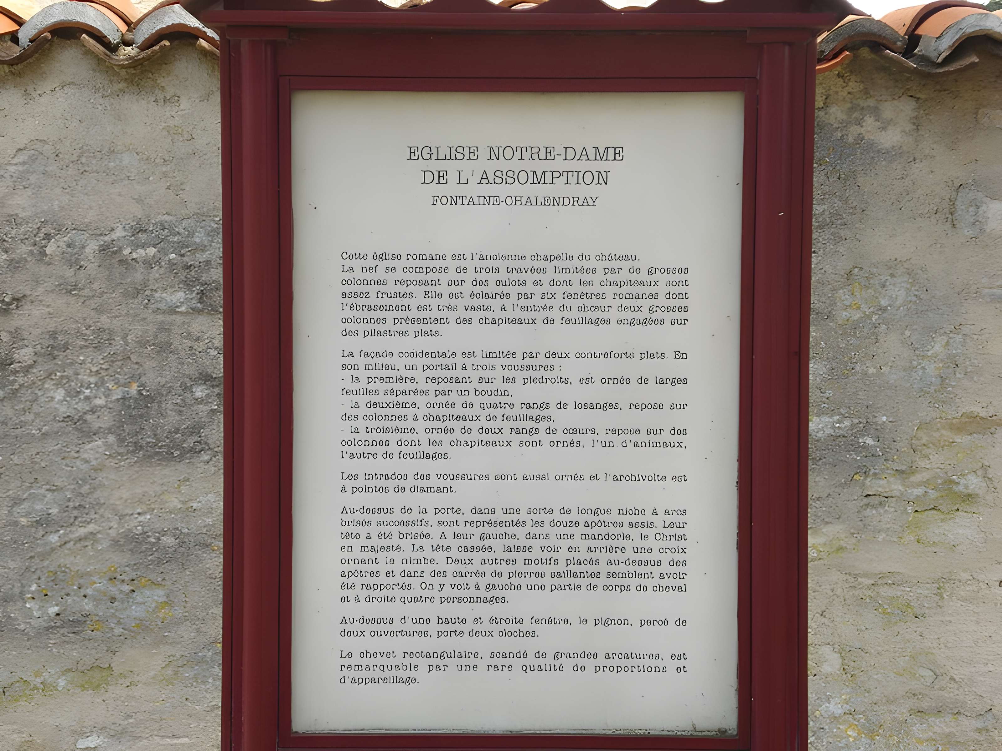 Église Notre-Dame-de-l'Assomption de Fontaine-Chalendray