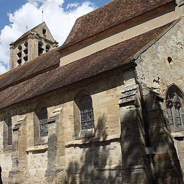Église Notre-Dame-de-lAssomption de Vauréal et croix