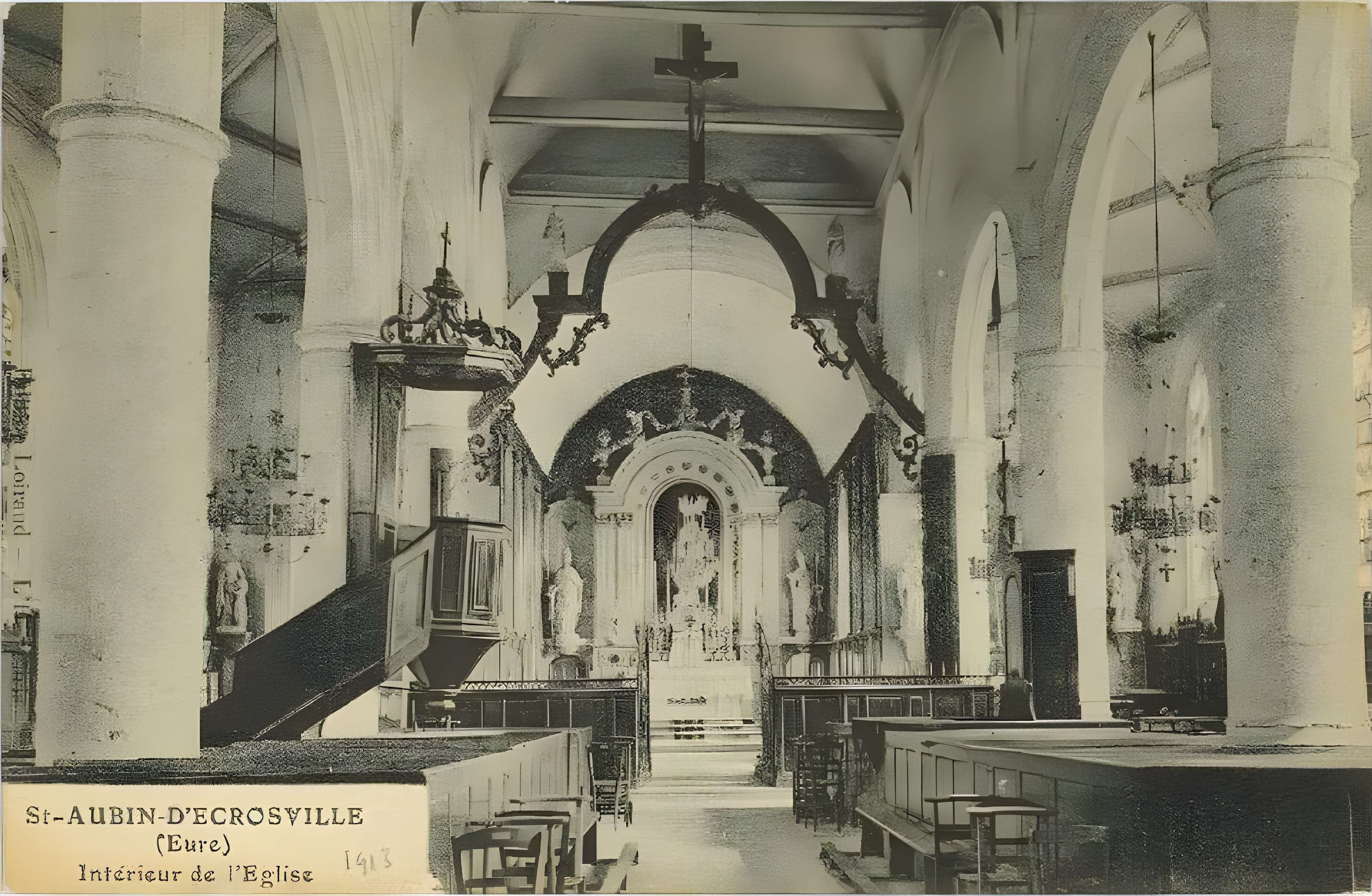 Église Saint-Aubin de Saint-Aubin-d'Écrosville