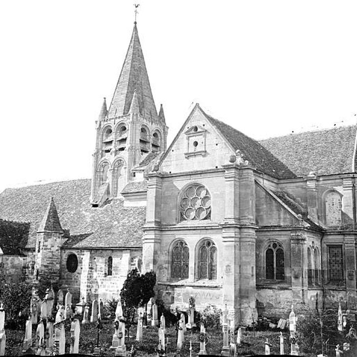 Photo de Église Saint-Aubin dEnnery et croix