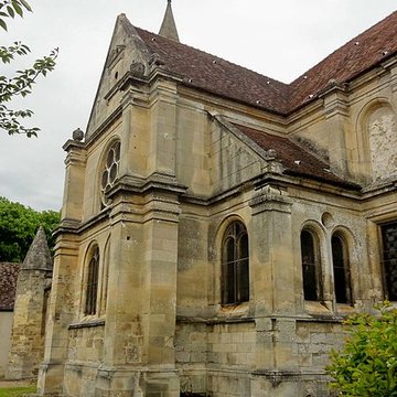 Église Saint-Aubin dEnnery et croix