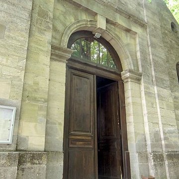 Église Saint-Aubin dEnnery et croix