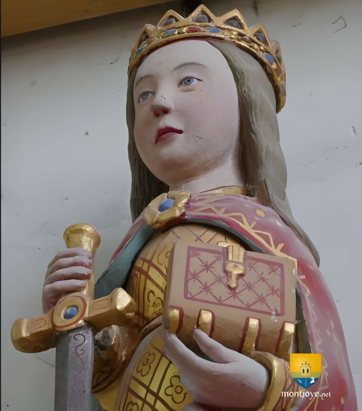 Église Saint-Catherine de Sainte-Catherine-de-Fierbois Eglise de Sainte Catherine de Fierbois - Zoom statue