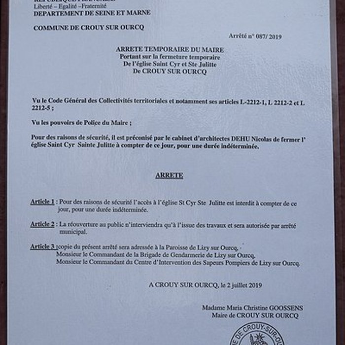 Photo de Église Saint-Cyr-et-Sainte-Julitte de Crouy-sur-Ourcq