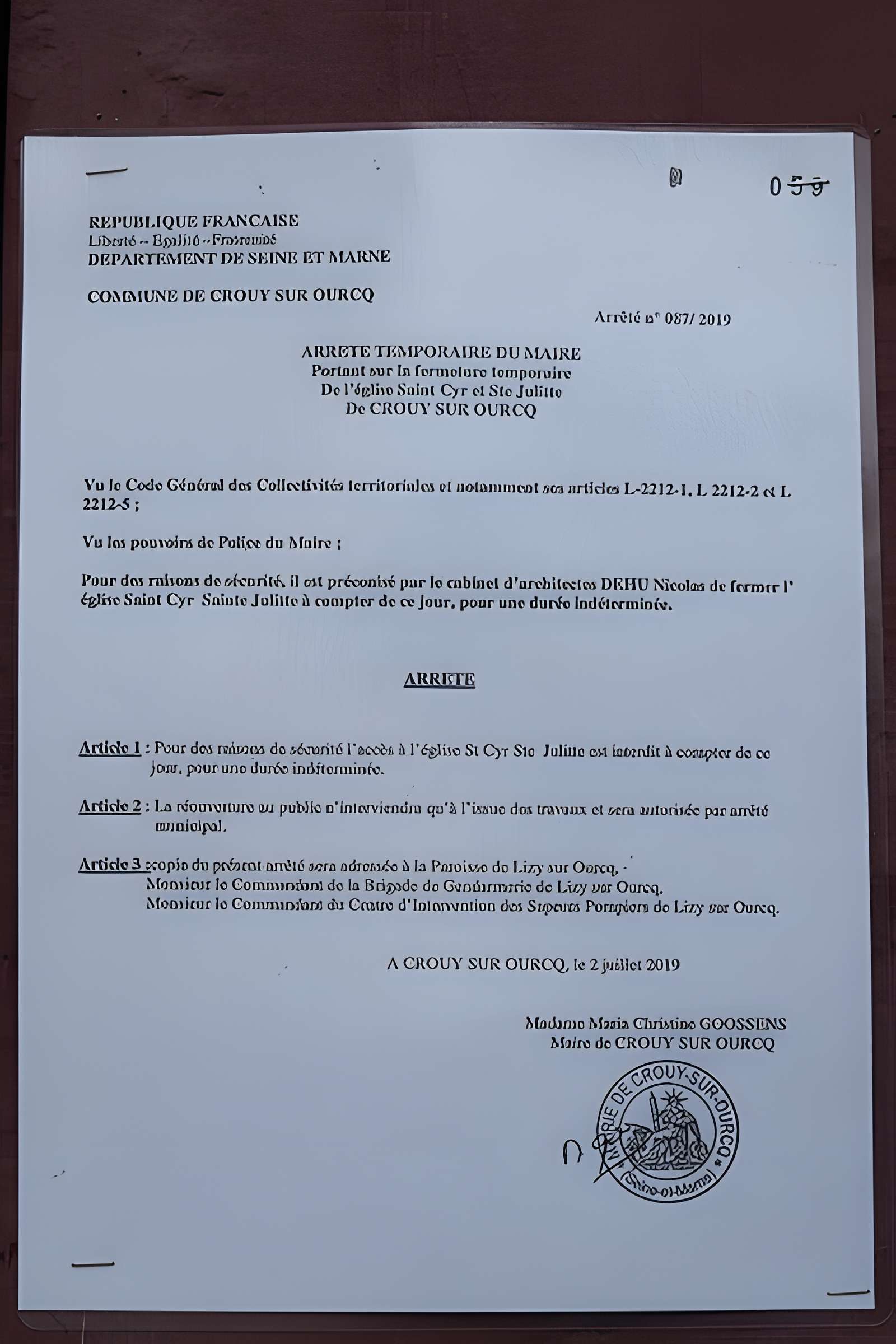 Église Saint-Cyr-et-Sainte-Julitte de Crouy-sur-Ourcq