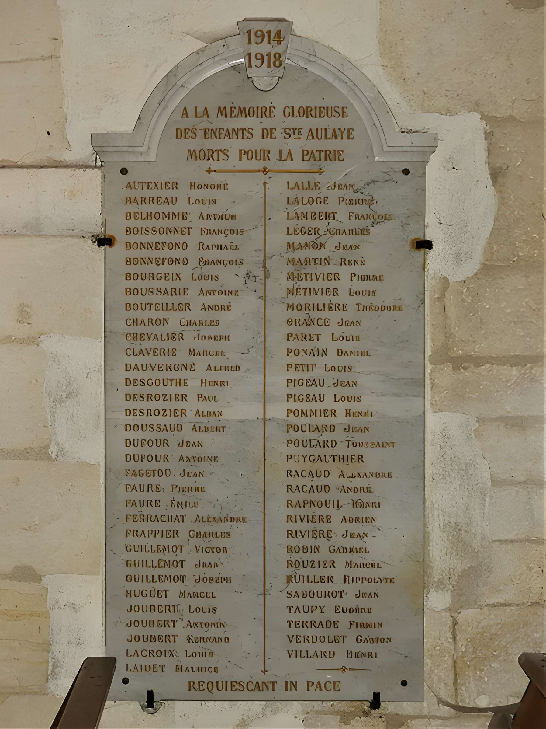 Église Sainte-Eulalie de Saint-Aulaye