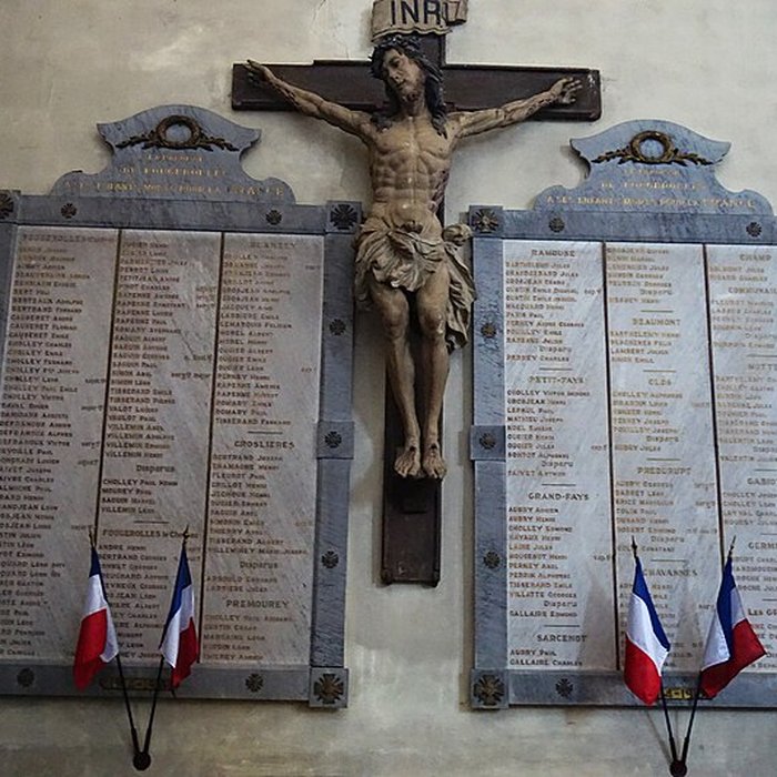 Photo de Église Saint-Étienne de Fougerolles et croix