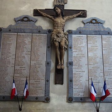 Église Saint-Étienne de Fougerolles et croix