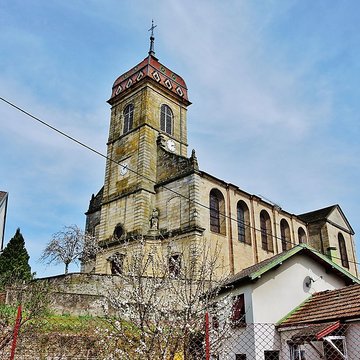 Église Saint-Étienne de Fougerolles et croix