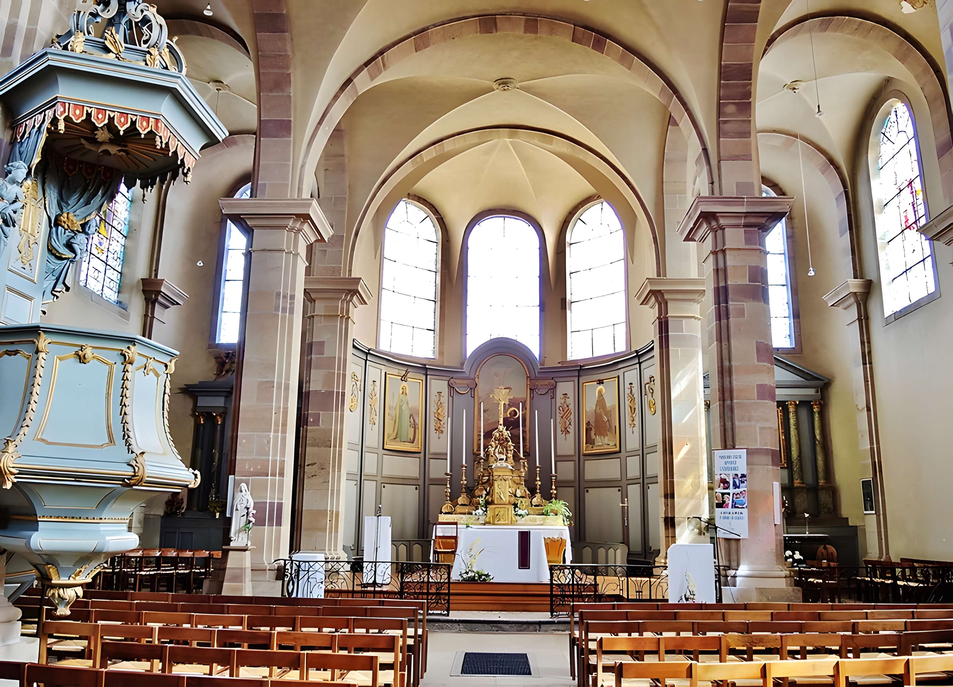 Église Saint-Étienne de Fougerolles et croix