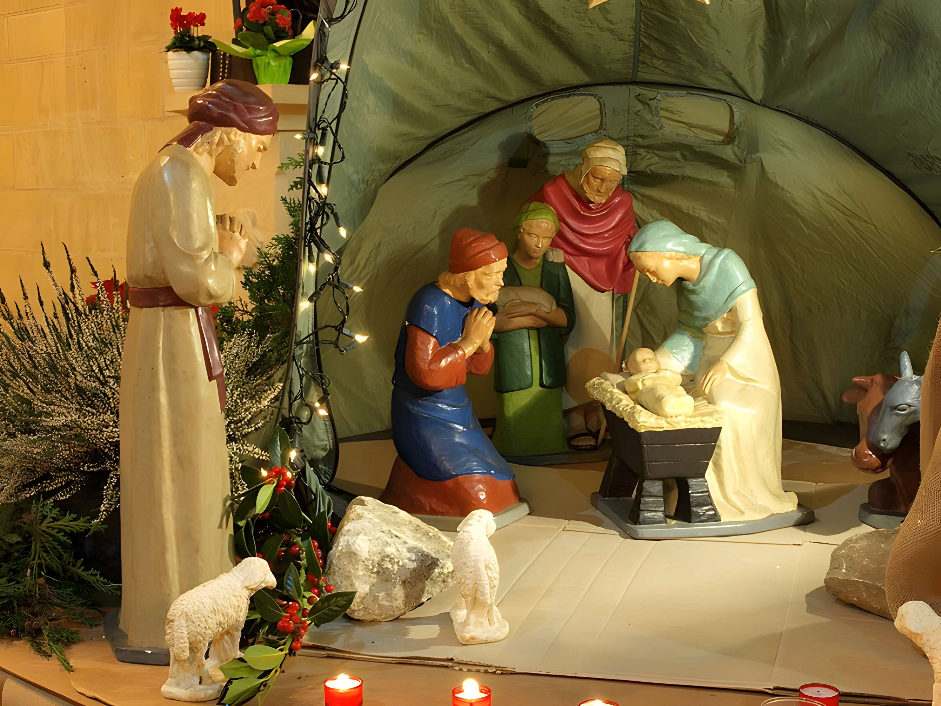 Église Saint-Jacques du Chesne et croix