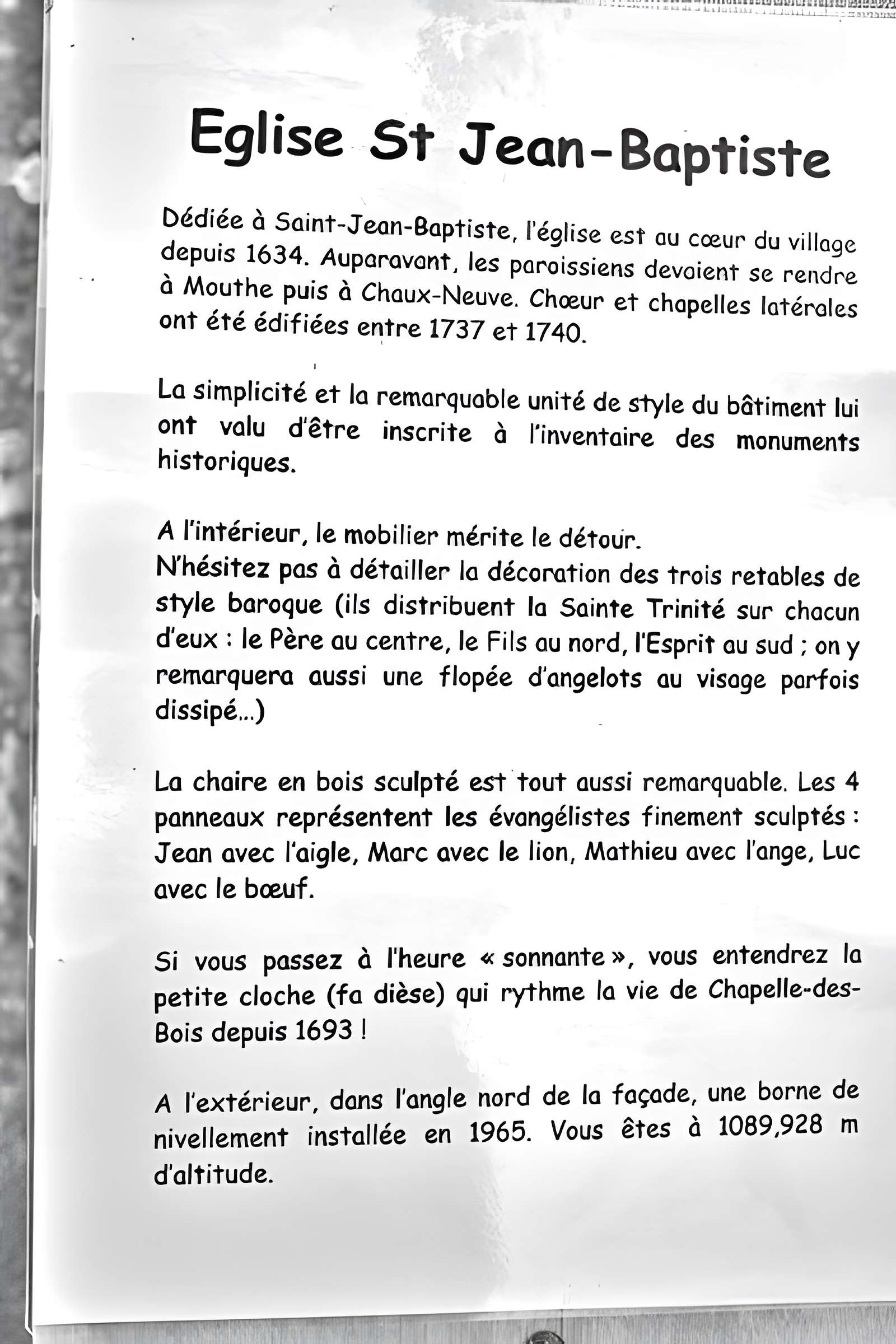 Église Saint-Jean-Baptiste de Chapelle-des-Bois