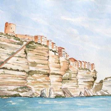 Escalier du roi dAragon à Bonifacio