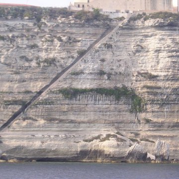 Escalier du roi dAragon à Bonifacio