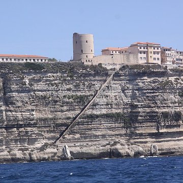 Escalier du roi dAragon à Bonifacio
