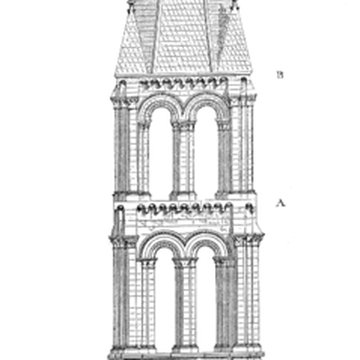 Église Saint-Symphorien de Nesles-la-Vallée et croix