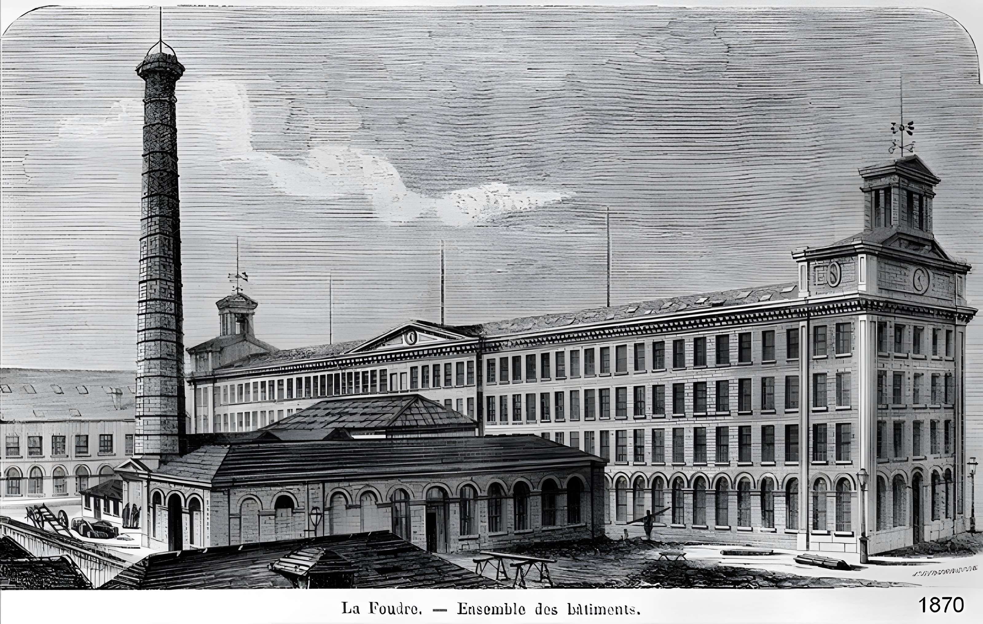 Ancienne filature La Foudre, puis caserne Tallandier