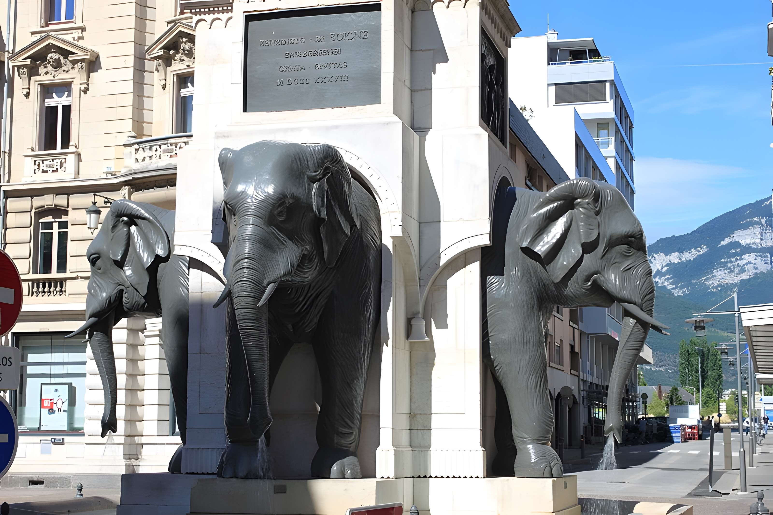 Fontaine des éléphants de Chambéry