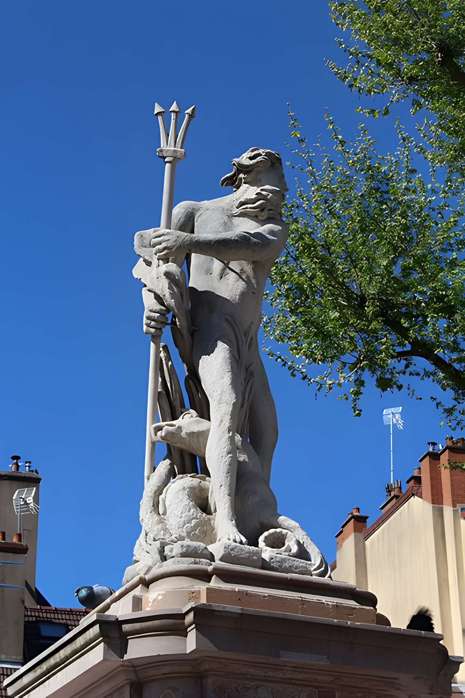 Fontaine de Neptune à Chalon-sur-Saône