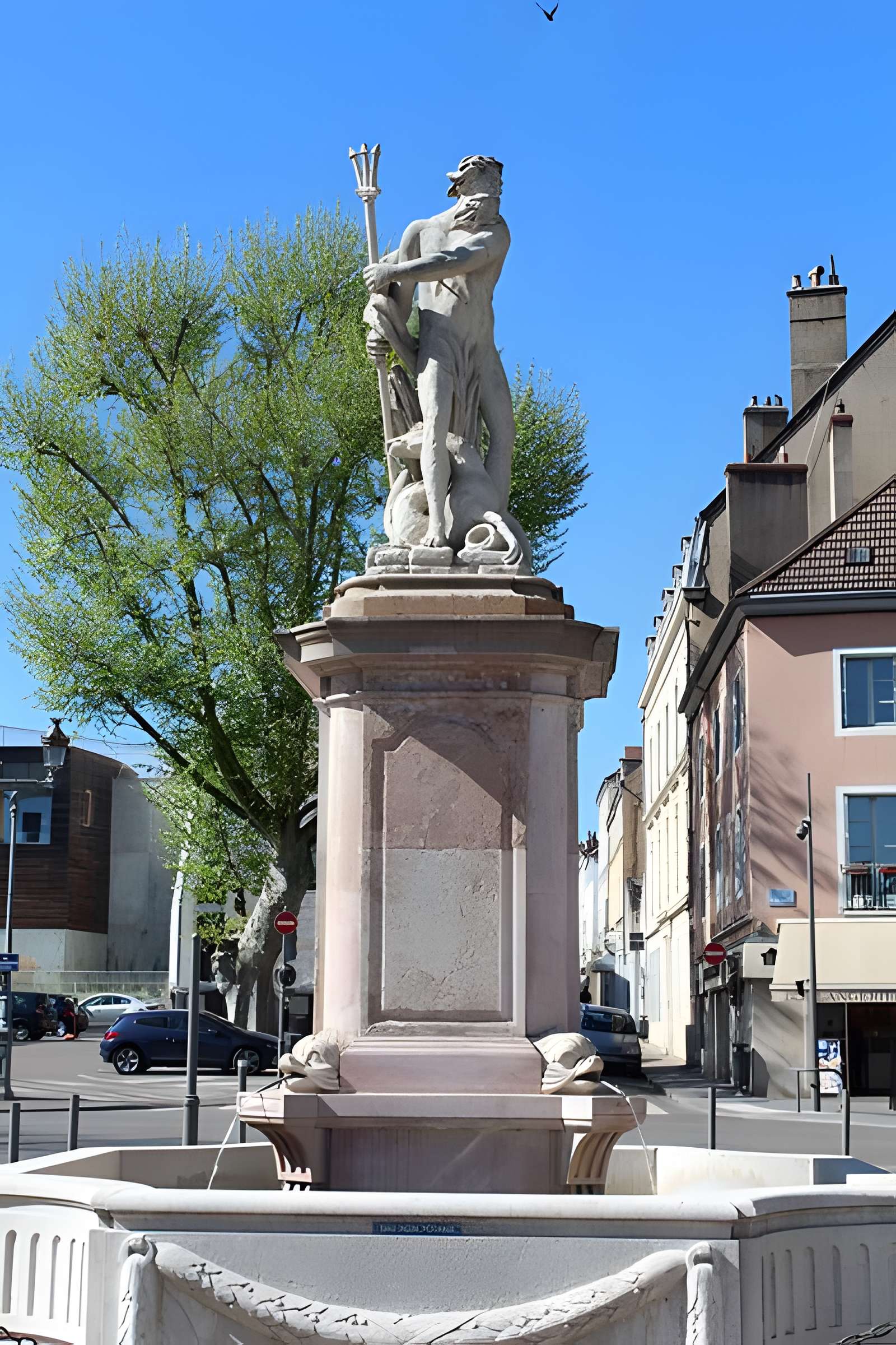 Fontaine de Neptune à Chalon-sur-Saône